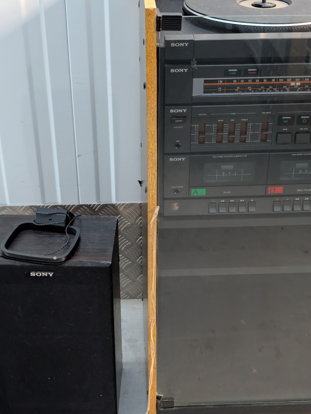 Sony Z-3000 Vintage Stereo Music System Turntable Cassette Radio HiFi Cabinet