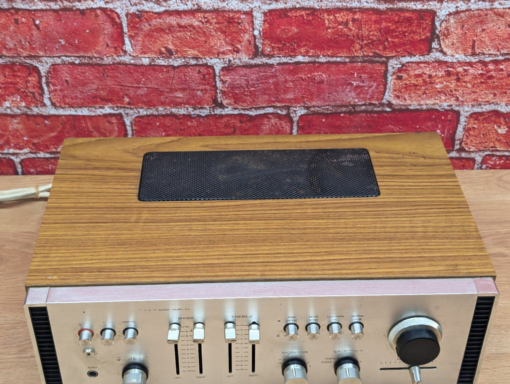 Vintage Rotel RA-611 Stereo Integrated Amplifier Wood Case 1970s HiFi Working