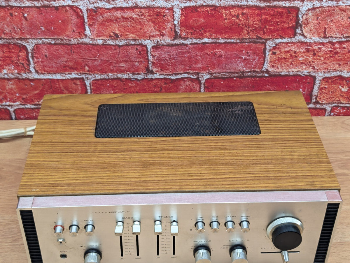 Vintage Rotel RA-611 Stereo Integrated Amplifier Wood Case 1970s HiFi Working