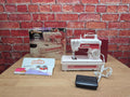 Vintage Petite Lockstitch Childrens Sewing Machine Boxed Pedal Working Toy