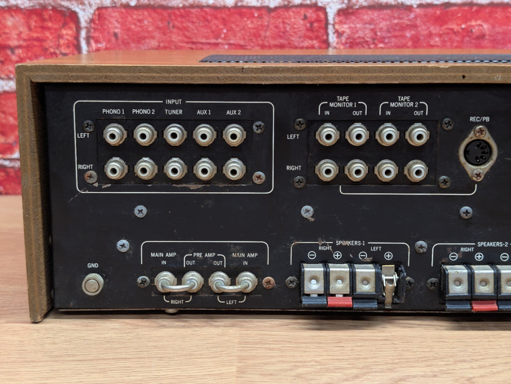 Vintage Rotel RA-611 Stereo Integrated Amplifier Wood Case 1970s HiFi Working