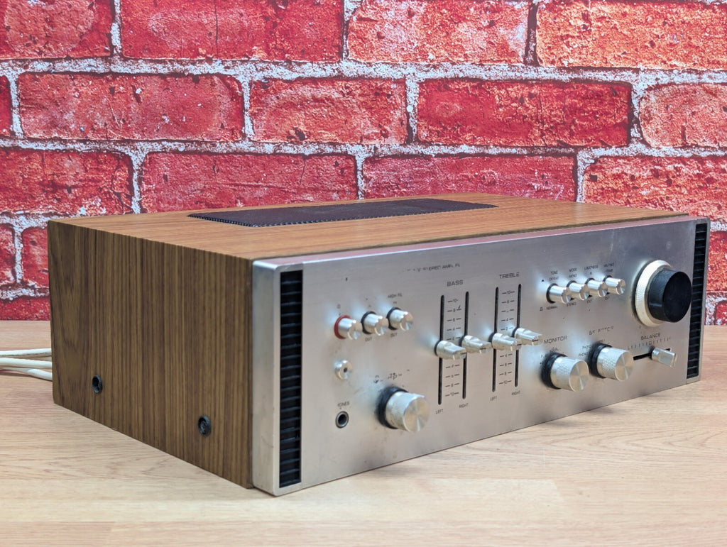 Vintage Rotel RA-611 Stereo Integrated Amplifier Wood Case 1970s HiFi Working