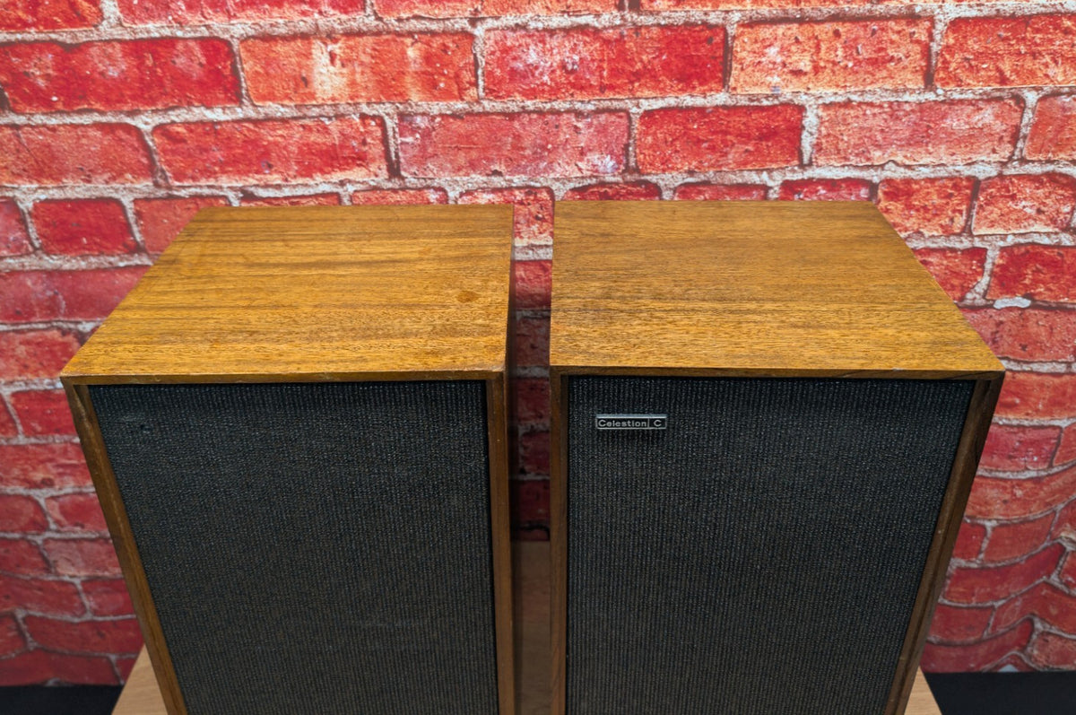 Celestion C County Vintage HiFi Speakers British 25W 4-8 Ohm Audiophile Wooden