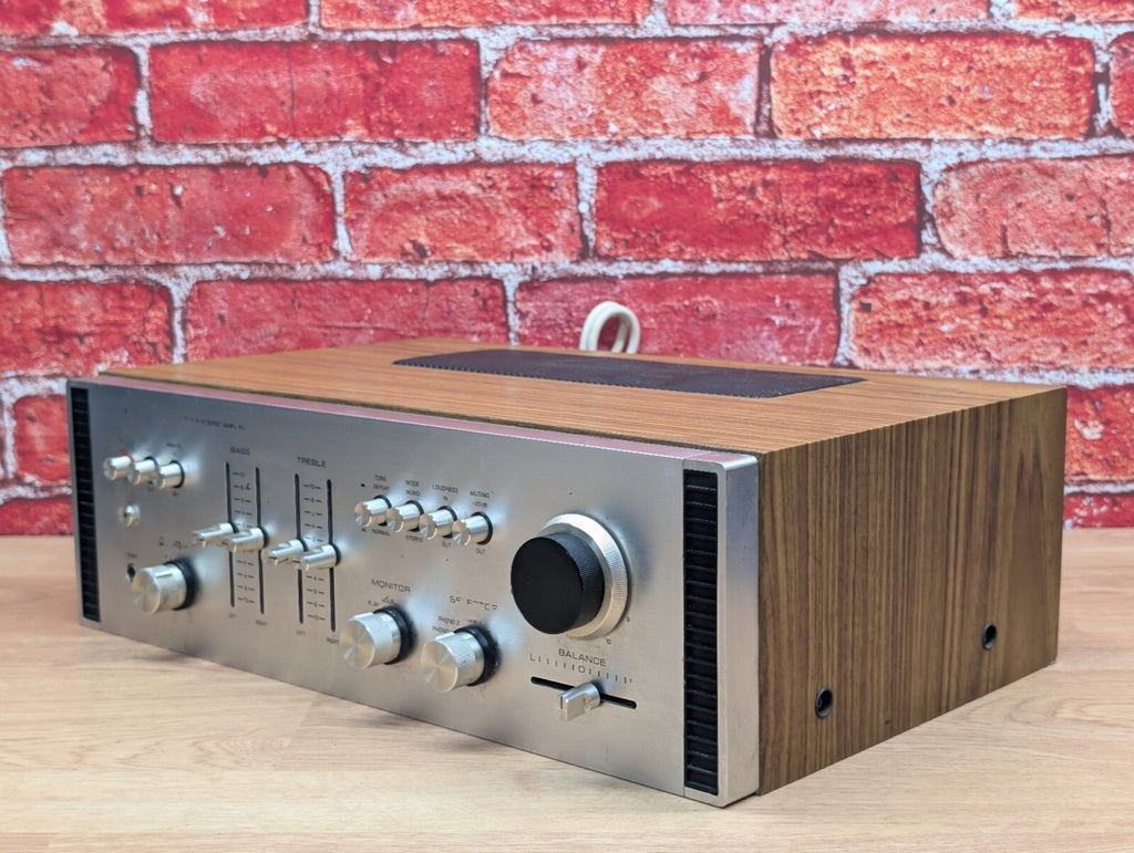 Vintage Rotel RA-611 Stereo Integrated Amplifier Wood Case 1970s HiFi Working
