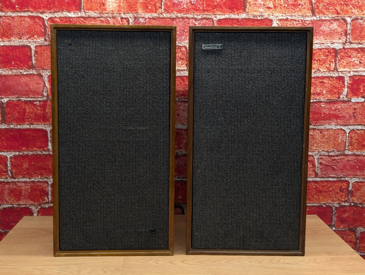 Celestion C County Vintage HiFi Speakers British 25W 4-8 Ohm Audiophile Wooden