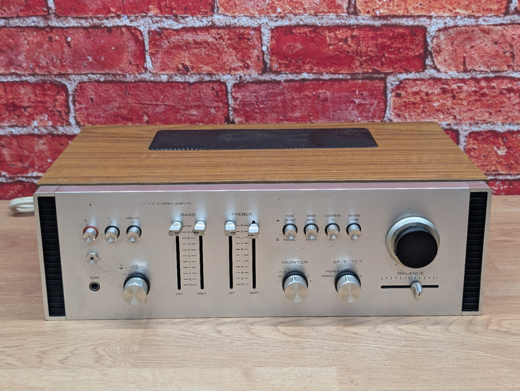 Vintage Rotel RA-611 Stereo Integrated Amplifier Wood Case 1970s HiFi Working