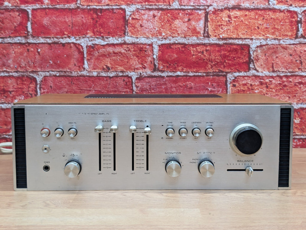 Vintage Rotel RA-611 Stereo Integrated Amplifier Wood Case 1970s HiFi Working