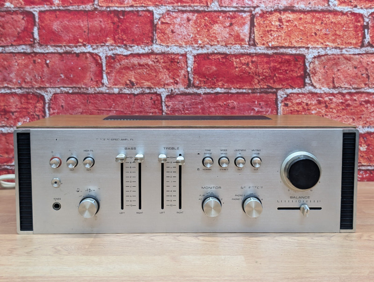 Vintage Rotel RA-611 Stereo Integrated Amplifier Wood Case 1970s HiFi Working